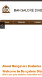 Mobile Screenshot of bangalorediabetescentre.com